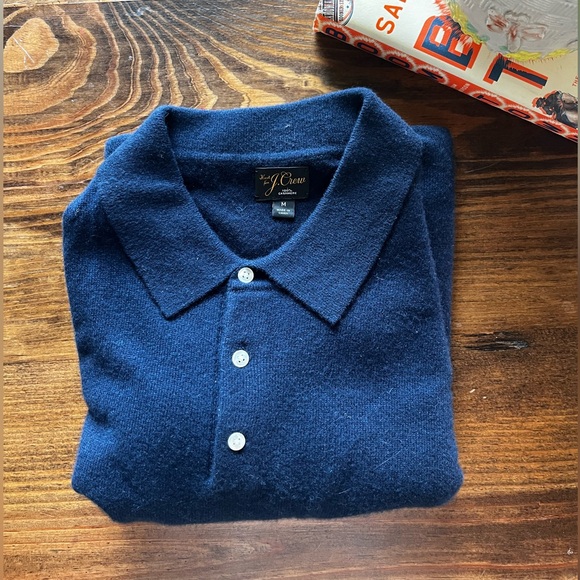 J. Crew Cashmere Longsleeve Polo - Picture 2 of 3